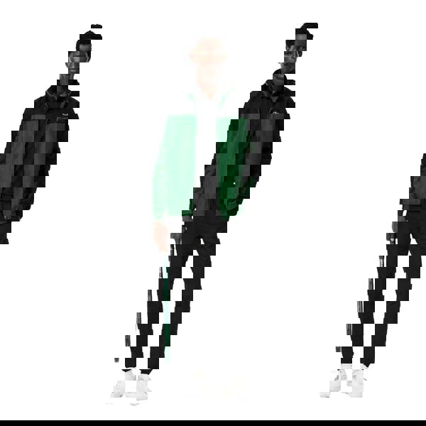 Lacoste Mens Logo Printed Ultra Dry Tennis Polo Shirt - Black - 