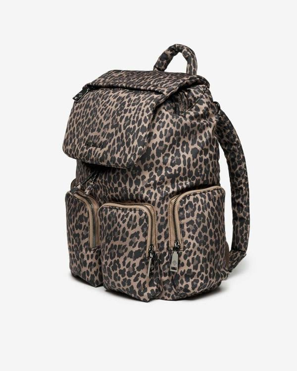 Tiba + Marl Alto Changing Backpack Brown Tonal Leopard