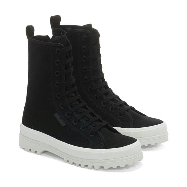 Superga Womens/Ladies 2641 Alpina High Tops - Total Black/Avorio - 