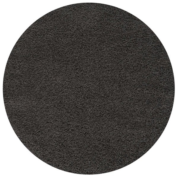 Myshaggy Solid Dark Grey Rug - Ø 120 cm
