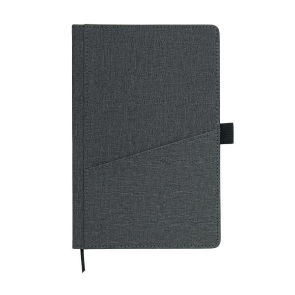 MidOcean Cinco PU A5 Notebook - Stone Grey - 
