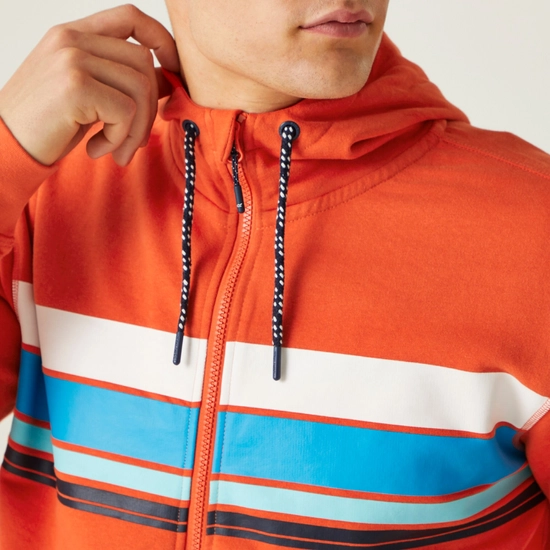 Regatta Mens Shorebay II Full Zip Hoodie - Rusty Orange