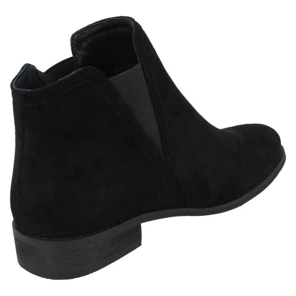 Spot On Ladies Spot On Flat Ankle Boots F51136