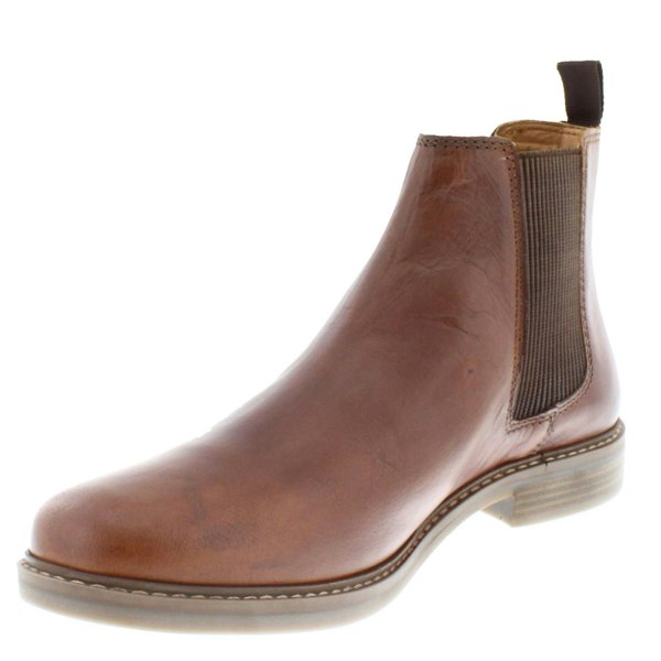 Thomas Crick Red Tape Crick Bamford Leather Mens Pull On Brown Chelsea Boots