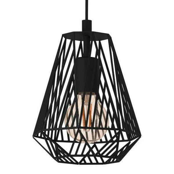 EGLO Stype Industrial Black Steel Pendant Light WBS