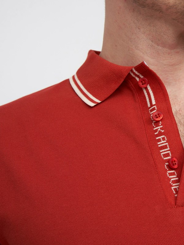 Duck and Cover Samtrase Polo - Red