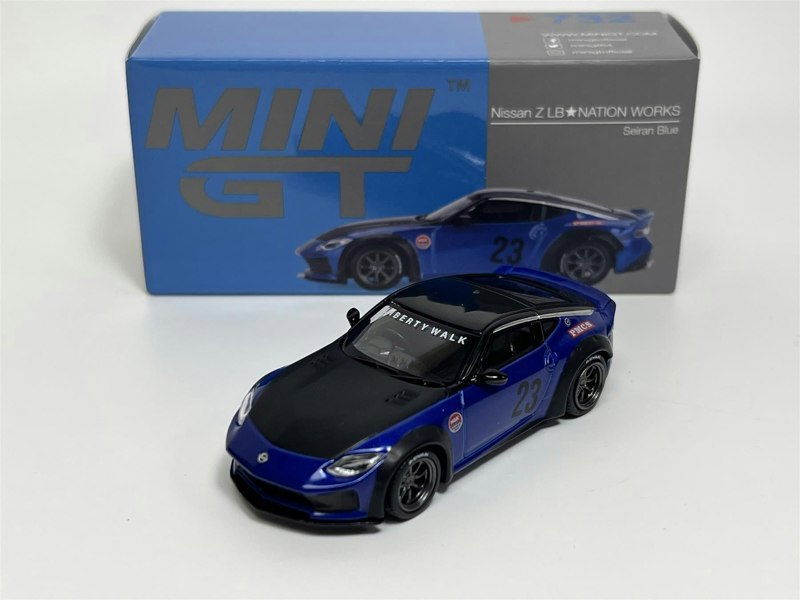 Mini GT Nissan Z LB Nation Works Seiran Blue RHD Mini GT MGT00732R