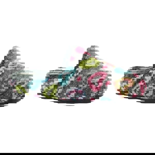 Lunar Womens/Ladies Valentine Mule Slippers - Grey - 