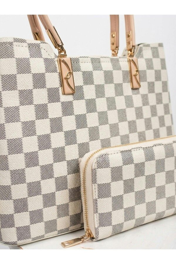 ikrush Grace Checkered Bag & Wallet Set