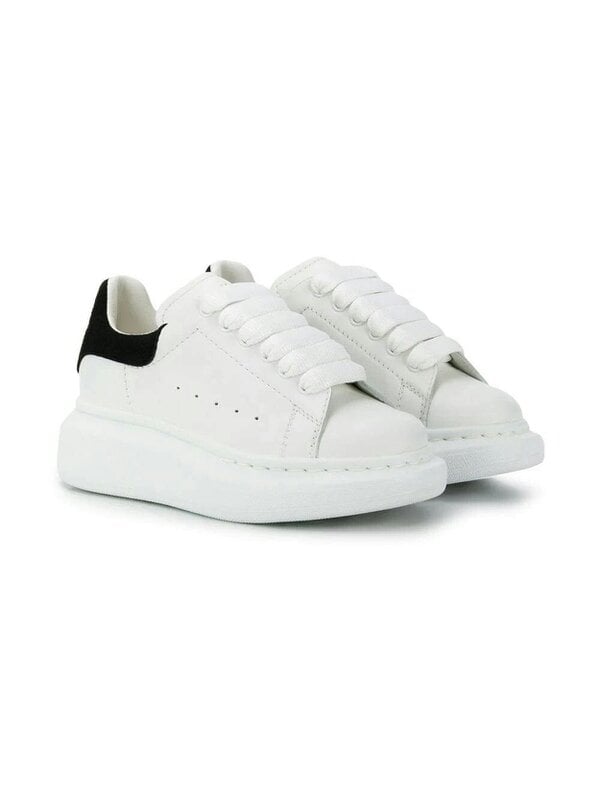 Alexander McQueen Oversized Sole Sneakers White Black Kids