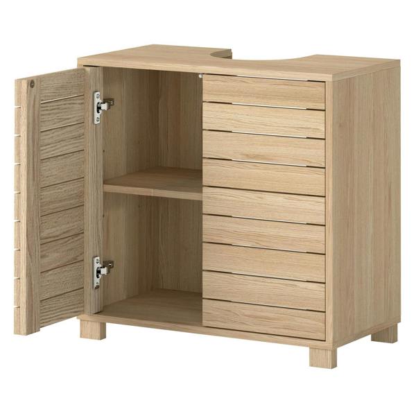 Levede Bathroom Under Sink Cabinet Basin Storage Cupboard 2 Door Vanity Unit