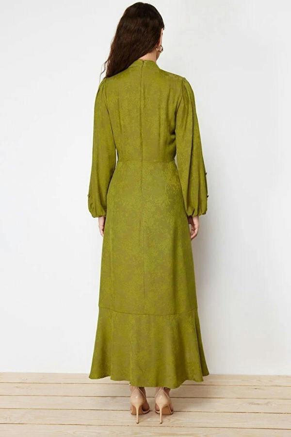 WOVCOR Jacquard Floral Woven Dress