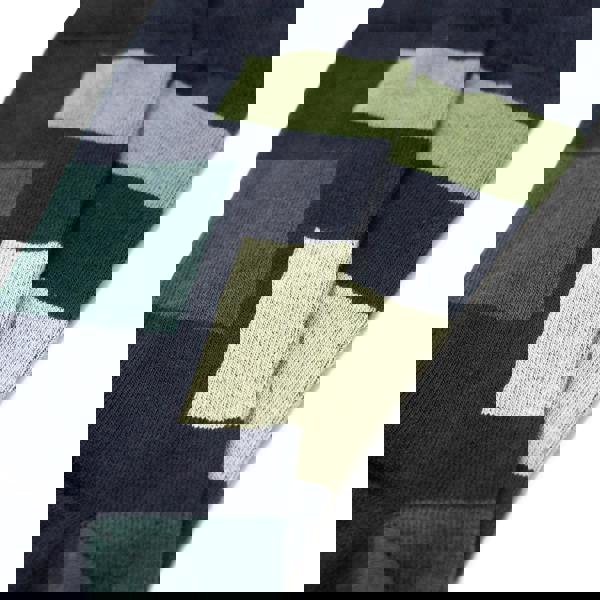 Jemsox Block Pattern Organic Cotton Mens Socks | Comfort Top & Breathable Fit