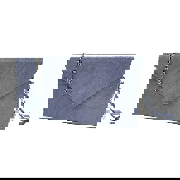 Kitise Genuine Italian Suede Envelope Style Cluth Bag Purse Flat Messenger Handbag