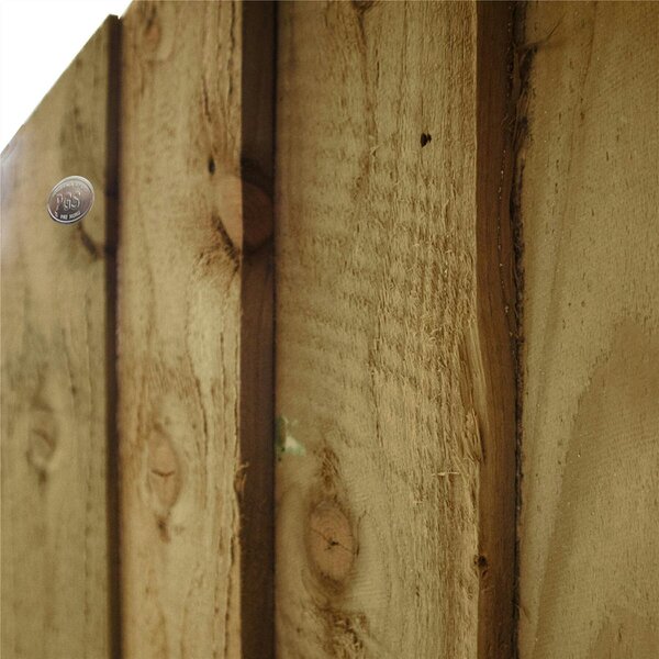 Premier Garden Supplies Dome Top Feather Edge Semi-Braced Fence Panel - 3 Pack H: 1ft x W: 6ft (182.8cm) - Wood - Pressure Treated (Tanalised)