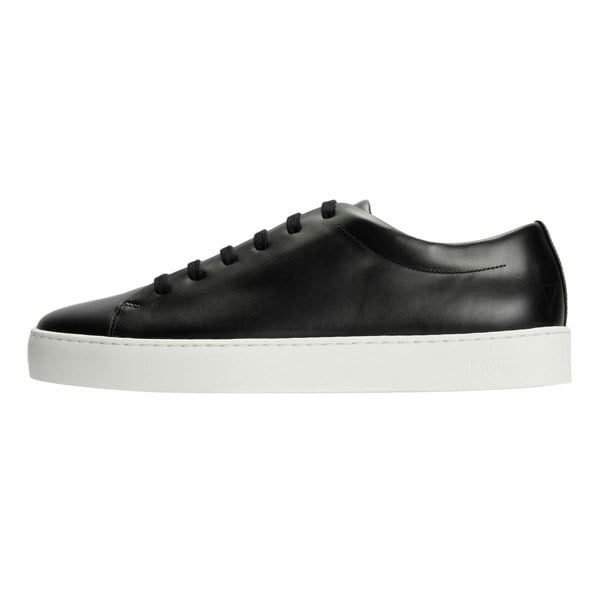 JAK Royal Leather Men's Black Trainers