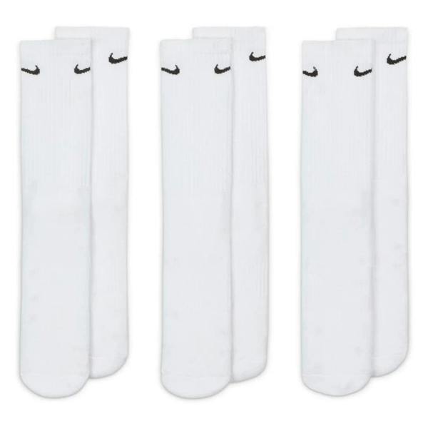 Nike Cushioned Training Crew Socks 3 Pairs White SX4508