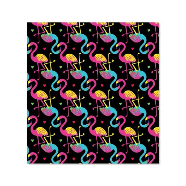 Warren Reed - Designer Vivid Flamingo Pattern Kitchen Splashback