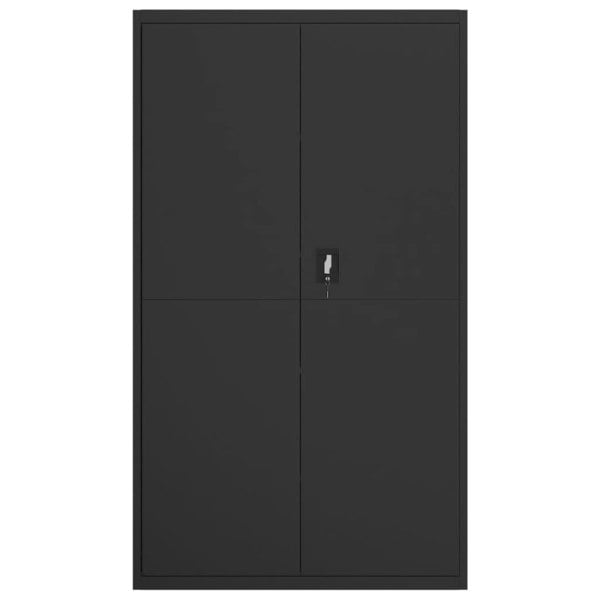 Berkfield File Cabinet Black 105x40x180 cm Steel