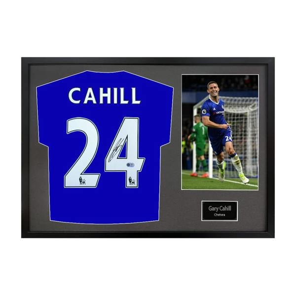 Gary Cahill Signed Chelsea Shirt Classic Frame (ACG Cert)