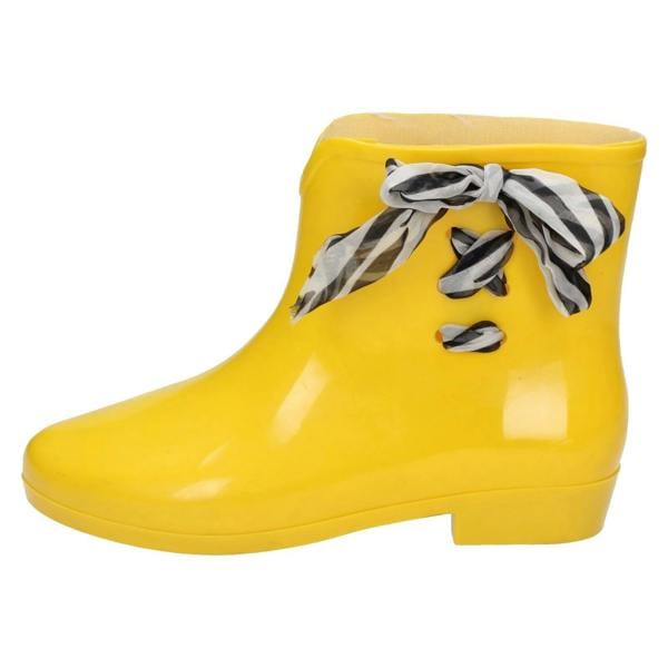 Spot On Ladies Spot On Tied Bow Detail Ankle Wellington Boots X1187