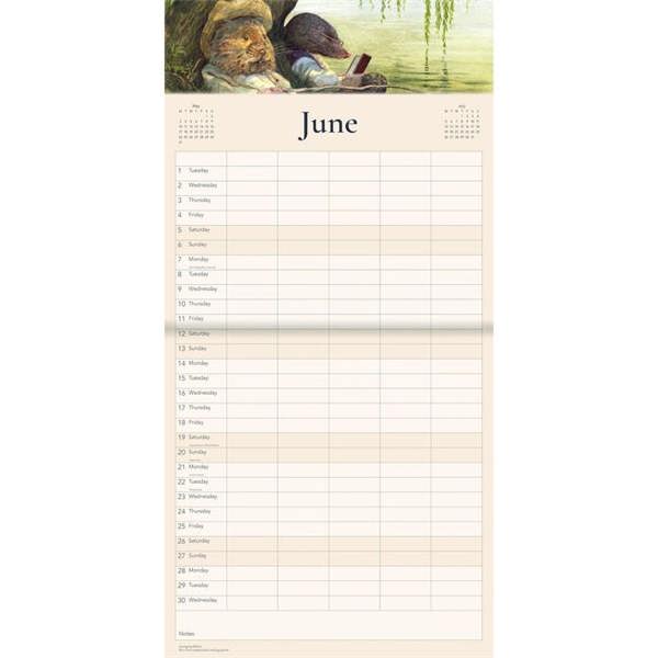 Wind in the Willows Family Organiser 2027, Family Planners, Month To View, History & Literature, Gift