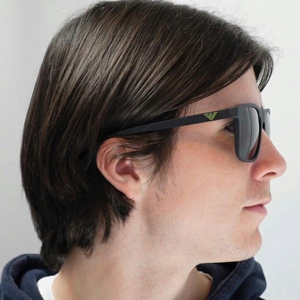 Emporio Armani Sunglasses EA4129 504287 Matte Black Grey Gradient