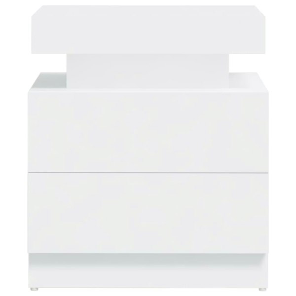 Berkfield Bedside Cabinet White 45x35x52 cm Engineered Wood