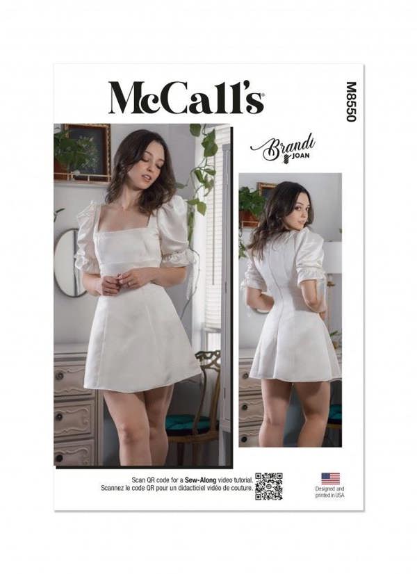 McCalls 8550 Paper Sewing Pattern – Women's Dress, Intermediate