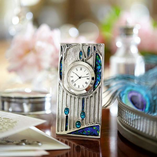 Museum Selection Mackintosh Pewter Clock