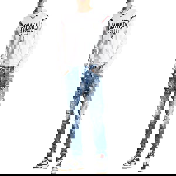 Dsquared2 Cool Guy Jean Reinforced Ripped Blue Jeans