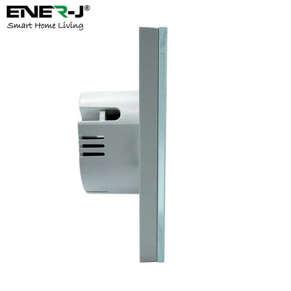 ENER-J EnerJ WiFi+RF Smart 1 Gang Dimmable Touch Light Switch, White Alexa & Google Compatible, App Control, 1/2-Way with Wireless Kinetic Switches