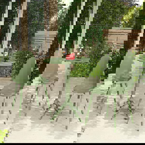 Core Products Cala 3-Piece Outdoor Bistro Dining Set, Table & 2 Chairs