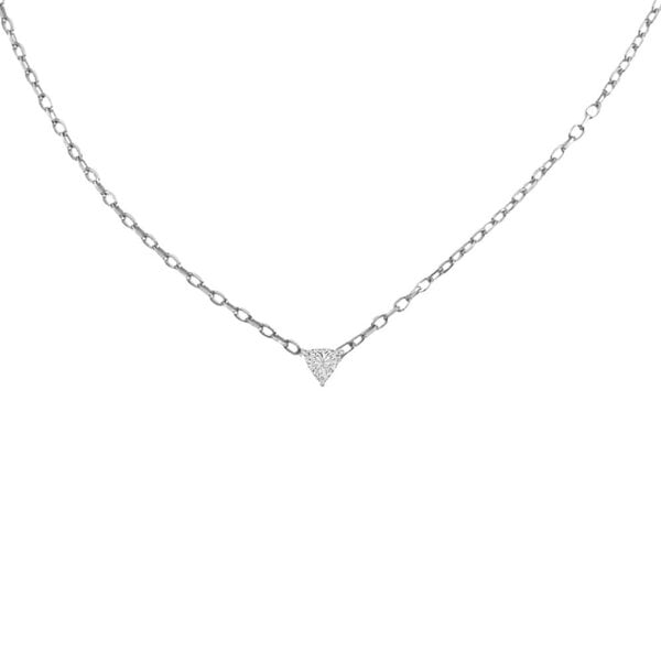 BLOOMTINE Illuminess™ Sterling Silver Trillion Necklace