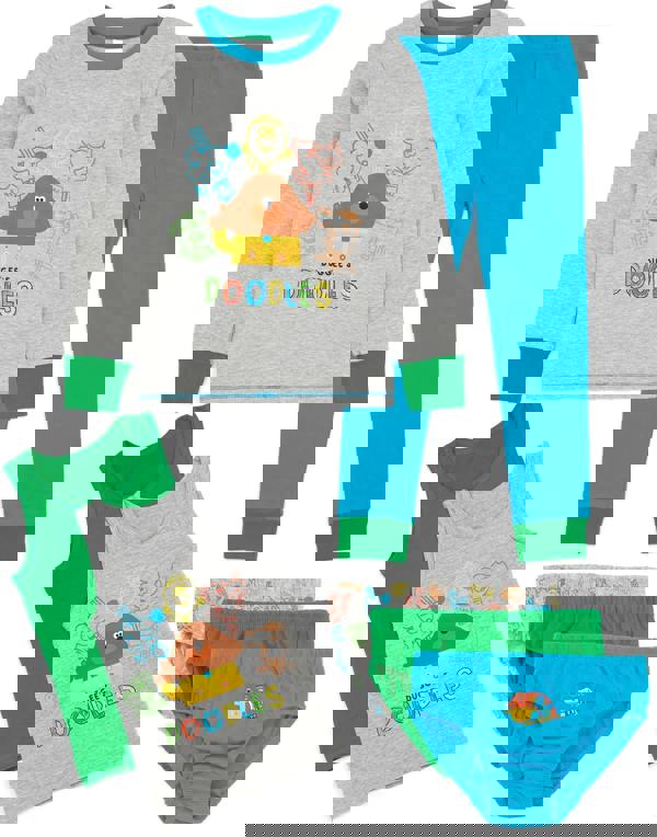 Hey Duggee Unisex Kids Multicoloured Long Sleeve Long Leg Pyjama Set