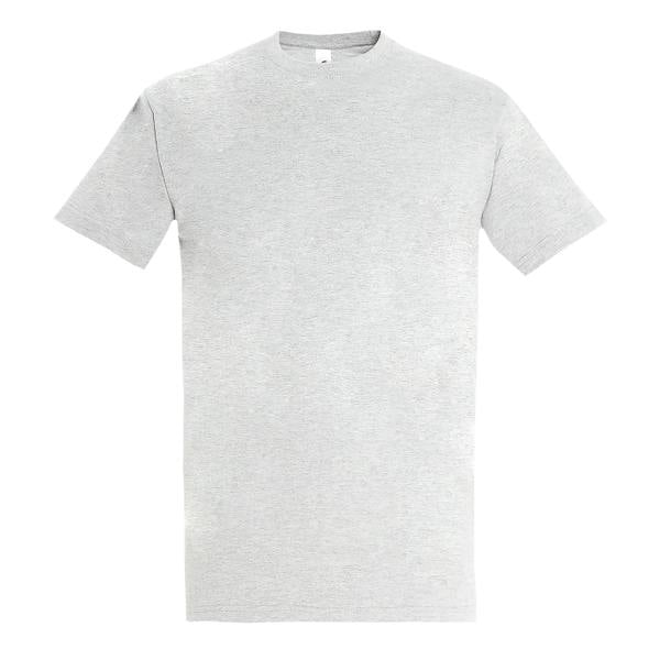 SOLS Mens Imperial Heavyweight Short Sleeve T-Shirt - Ash