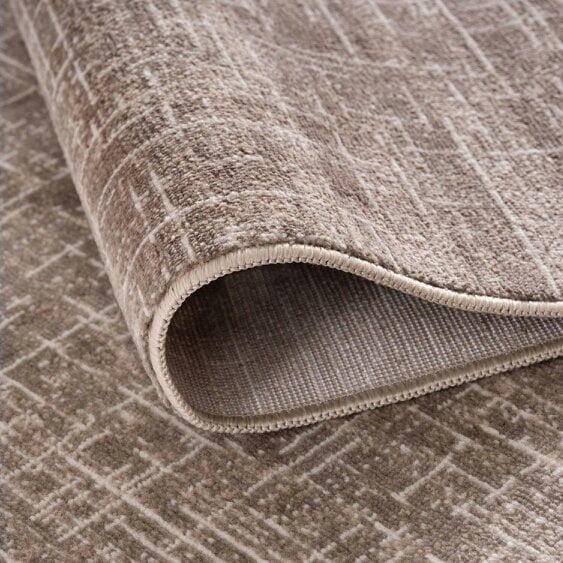 The Rugs Rustic Beige Scandi Design Rug