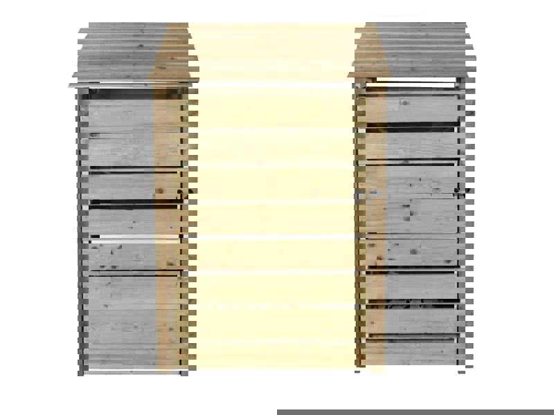Arbor Garden Solutions Slatted Wooden Log Store with Door and Shelf W-119cm, H-126cm Or 180cm, D-88cm