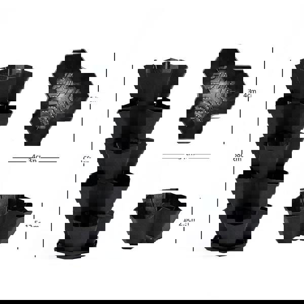 Nicoman Garden Central Multy Home 5-Tier Stackable Planter