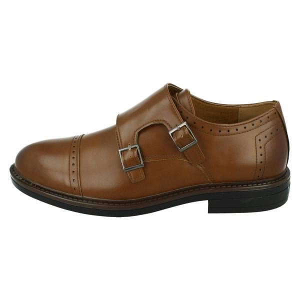 Thomas Blunt Mens Thomas Blunt Dual Buckle Strap Brogue Shoes A1131
