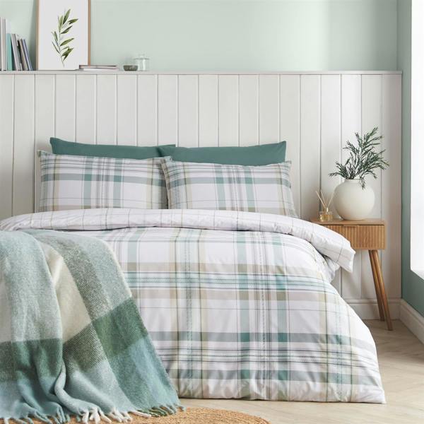 Cartmel Check Green Duvet Cover Set