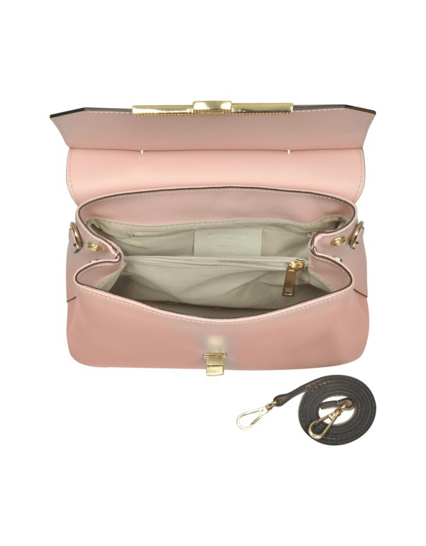 Le Parmentier Atlanta Top Handle Satchel - Pink