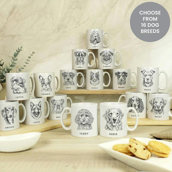 Personalised Dog Breed Mug - alternative angle