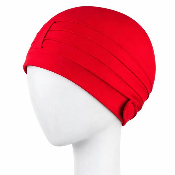 Aqua Speed Ladies Comfortable Fabric Swimming Cap | Turban Style Lightweight Swim Cap