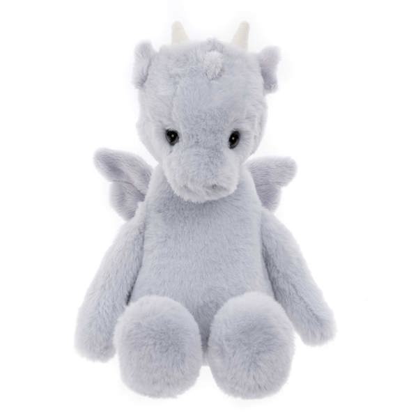 Charlie Bears Draco Dragon - Cloudy Grey M - Plush Soft Toy Detailed Mythical Magical Creature Character