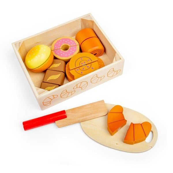 Bigjigs Toys Cutting Bread and Pastries Crate