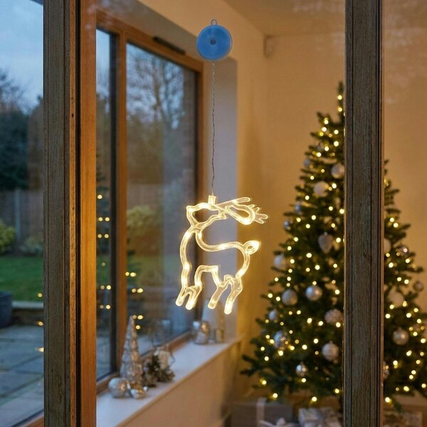 Garden Greatness Warm White LED Window Deer Light