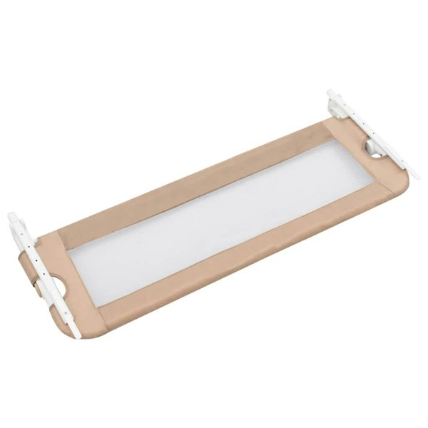 Berkfield Toddler Safety Bed Rail Taupe 120x42 cm Polyester