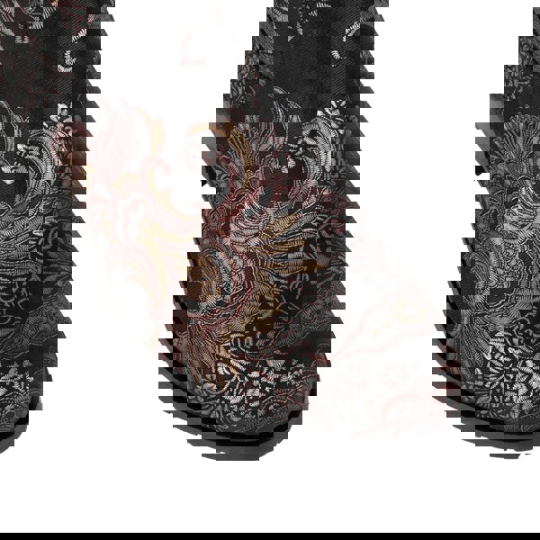 Embassy London Rubix - Black & Burgundy - Women's full length zip long boot