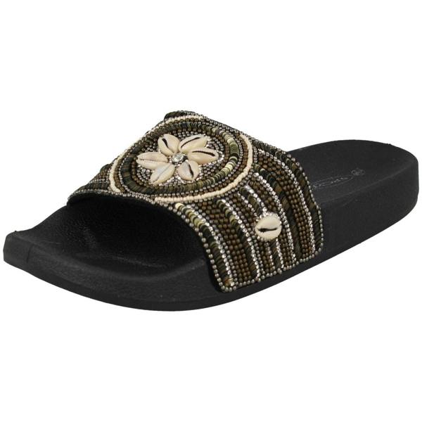 Spot On Ladies Spot On Open Toe Summer Mule